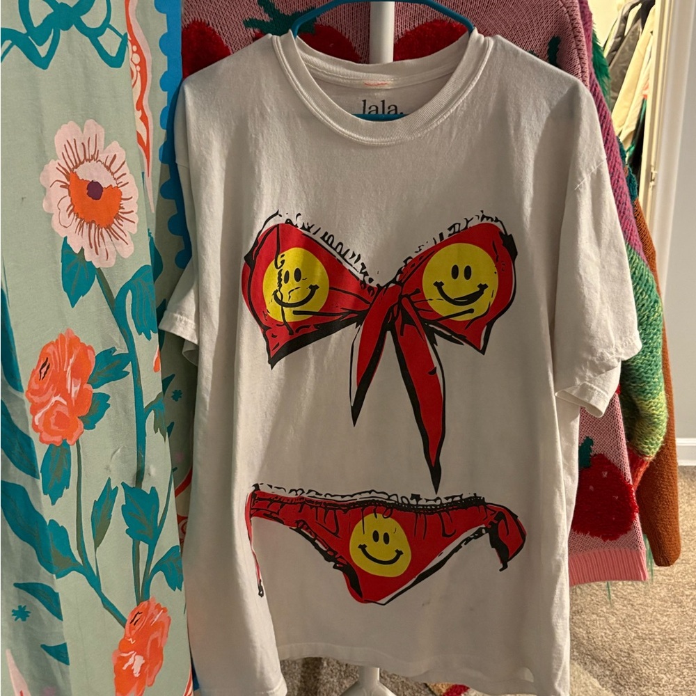 Dressed in Lala Wish You Were Here Bikini Tee